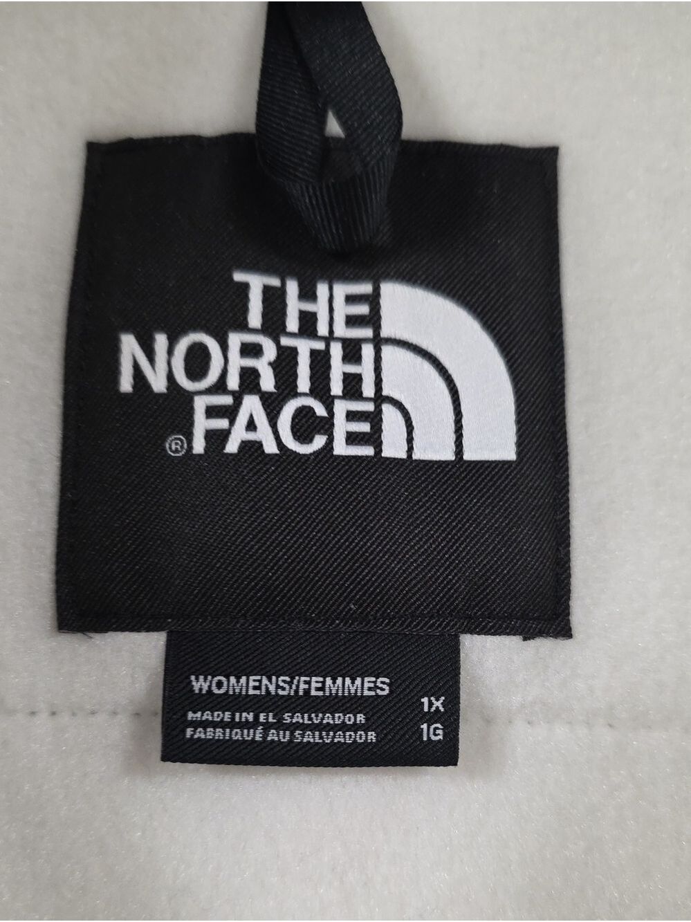 NWT Women's The North Face Retro Denali Fleece Jacket White Dune Black, Size XL - Picture 2 of 15